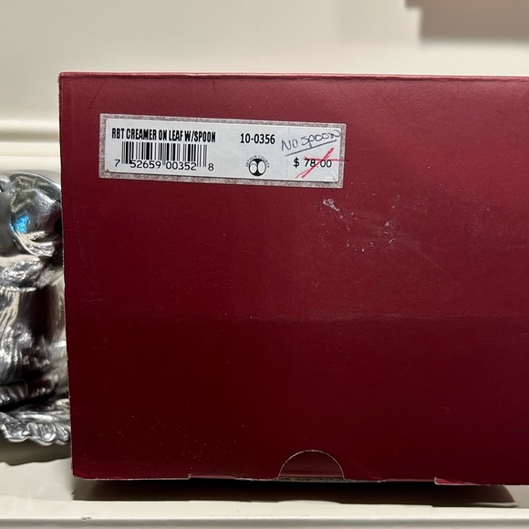 Arthur Court Rabbit Creamer On Leaf - NO Spoon - Picture 14 of 14